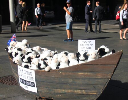 PETA Australia live export protest