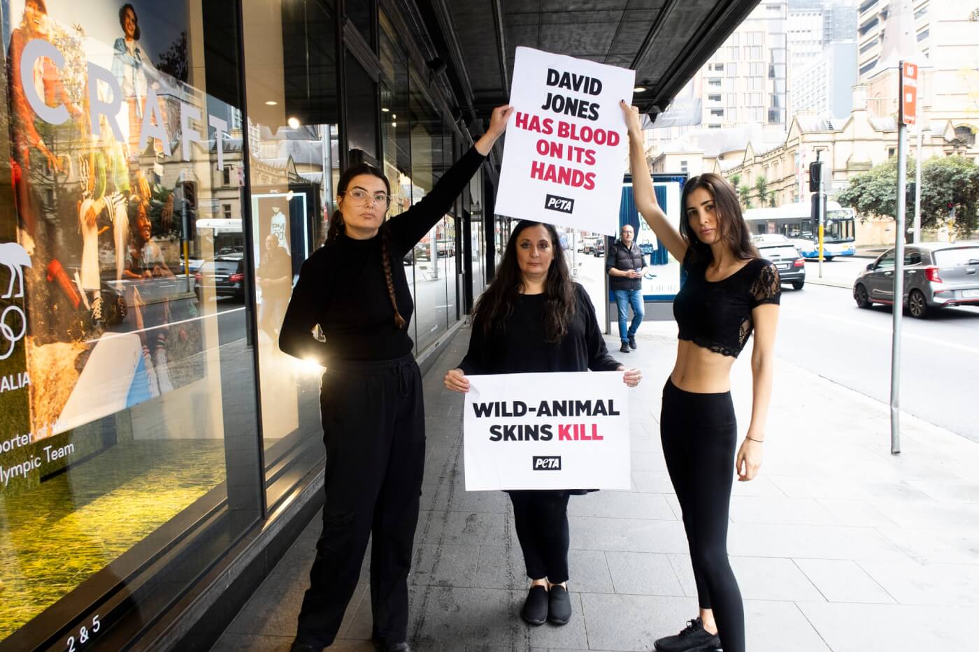 PETA Invades David Jones to Protest Against Wild-Animal Skins