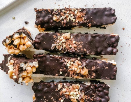 Vegan, gluten-free protein bars.