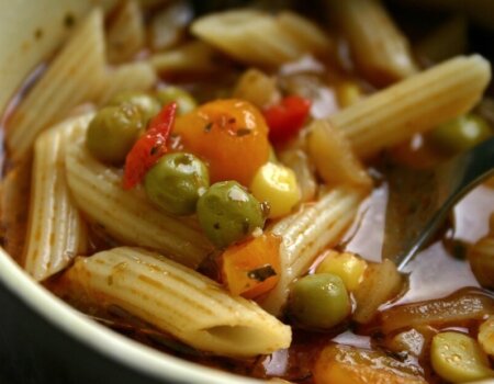 Vegan Pasta Noodle Soup