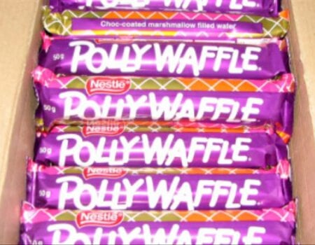 Polly Waffle chocolate bars.