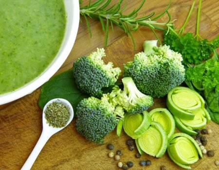 A photo of soup ingredients.